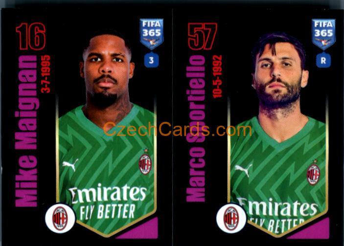Mike Maignan / Marco Sportiello 2024 Panini Fifa 365 sticker #342