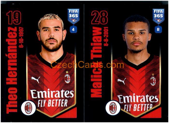 Théo Hernandez / Malick Thiaw 2024 Panini Fifa 365 sticker #346