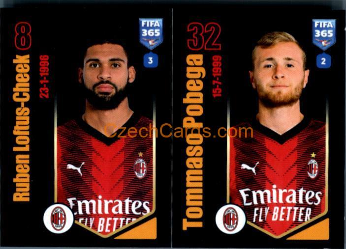 Ruben Loftus-Cheek / Tommaso Pobega 2024 Panini Fifa 365 sticker #350