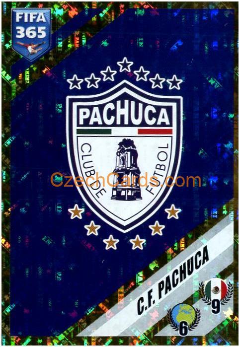 Logo - Pachuca 2024 Panini Fifa 365 sticker holo #365