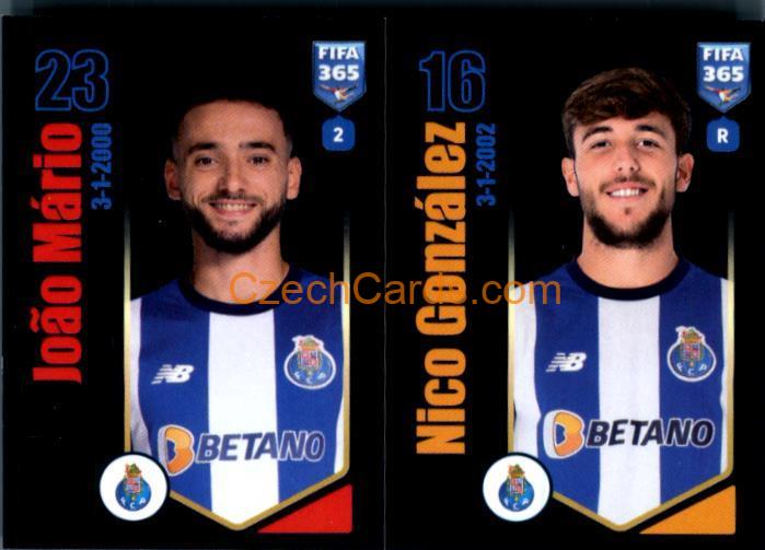João Mário / Nico Gonzalez 2024 Panini Fifa 365 sticker #380