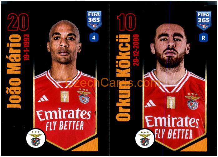João Mário / Orkun Kökcü 2024 Panini Fifa 365 sticker #399