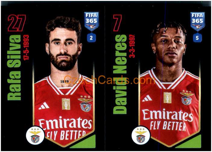 Rafa Silva / David Neres 2024 Panini Fifa 365 sticker #402