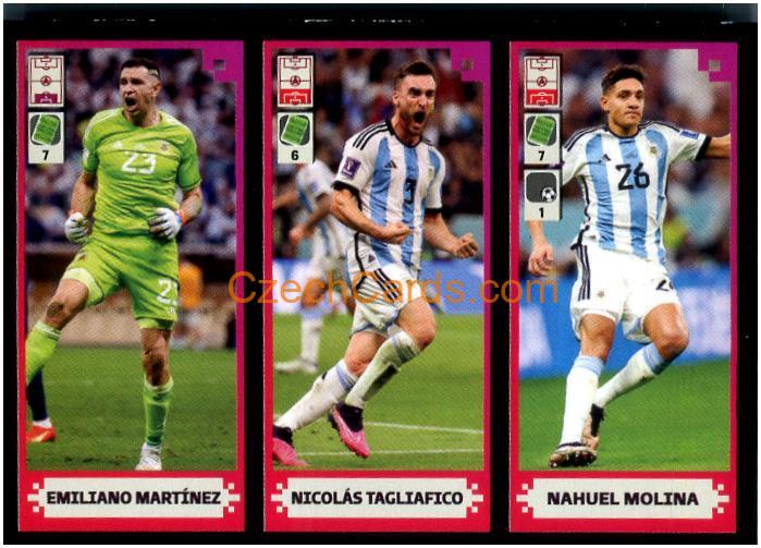 Martínez / Tagliafico / Molina 2024 Panini Fifa 365 sticker #417