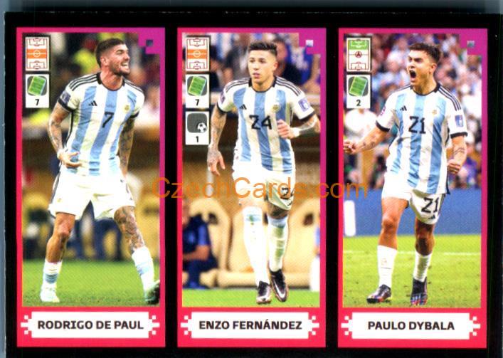 De Paul / Fernández / Paulo Dybala 2024 Panini Fifa 365 sticker #419