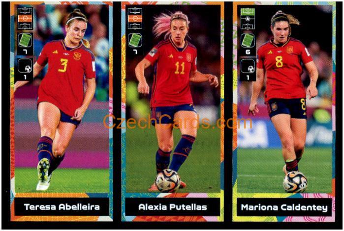 Abelleira / Putellas / Caldente 2024 Panini Fifa 365 sticker #426