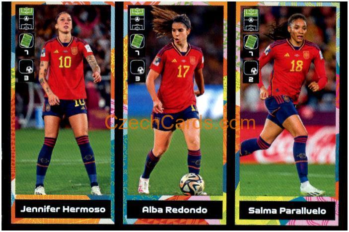 Hermoso / Redondo / Paralluelo 2024 Panini Fifa 365 sticker #427
