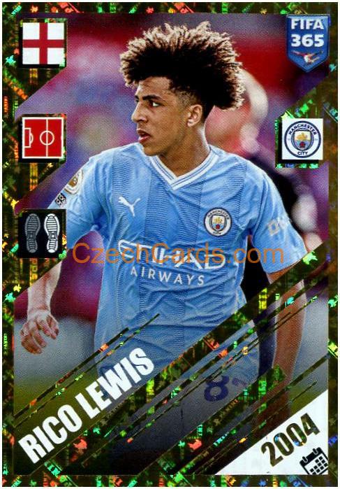 Rico Lewis - Rising Stars 2024 Panini Fifa 365 sticker foil #429
