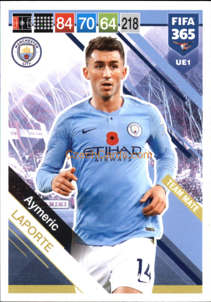Aymeric Laporte 2019 Panini FIFA 365 Adrenalyn XL Update #UE1