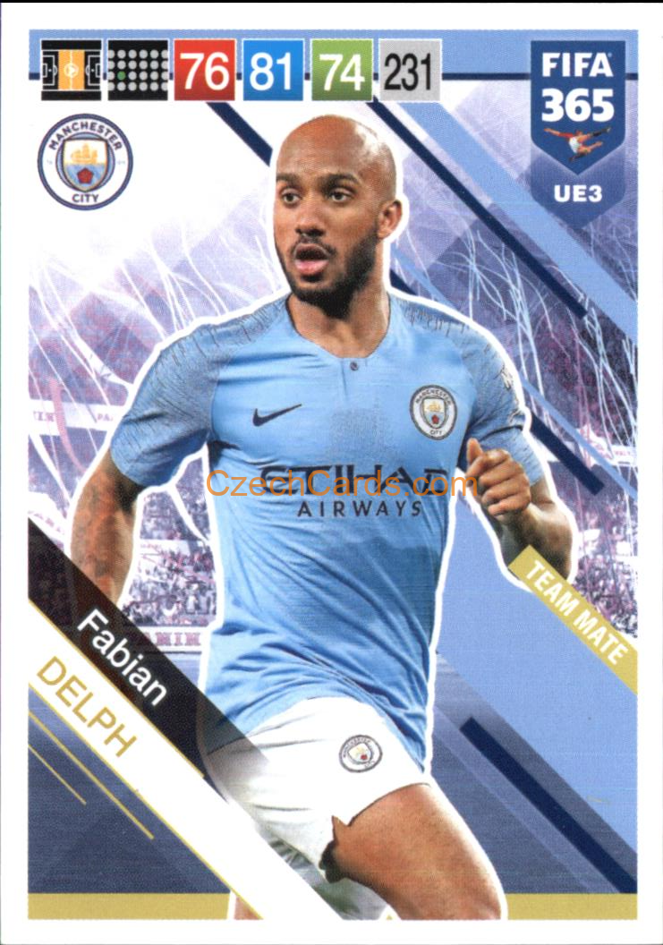 Fabian Delph 2019 Panini FIFA 365 Adrenalyn XL Update #UE3