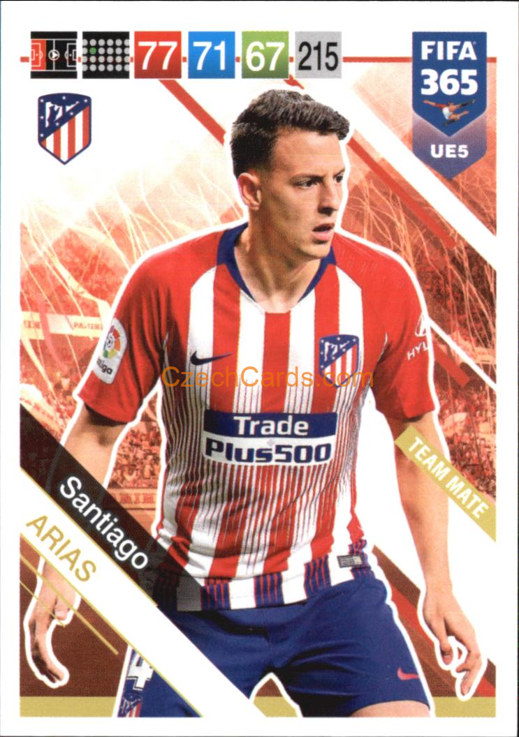 Santiago Arias 2019 Panini FIFA 365 Adrenalyn XL Update #UE5