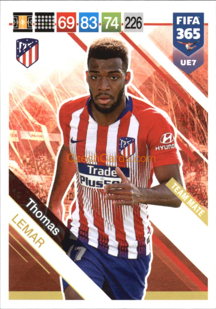 Thomas Lemar 2019 Panini FIFA 365 Adrenalyn XL Update #UE7