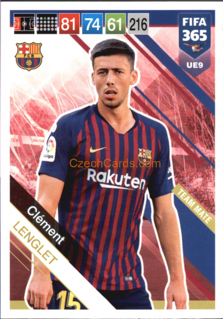 Clément Lenglet 2019 Panini FIFA 365 Adrenalyn XL Update #UE9