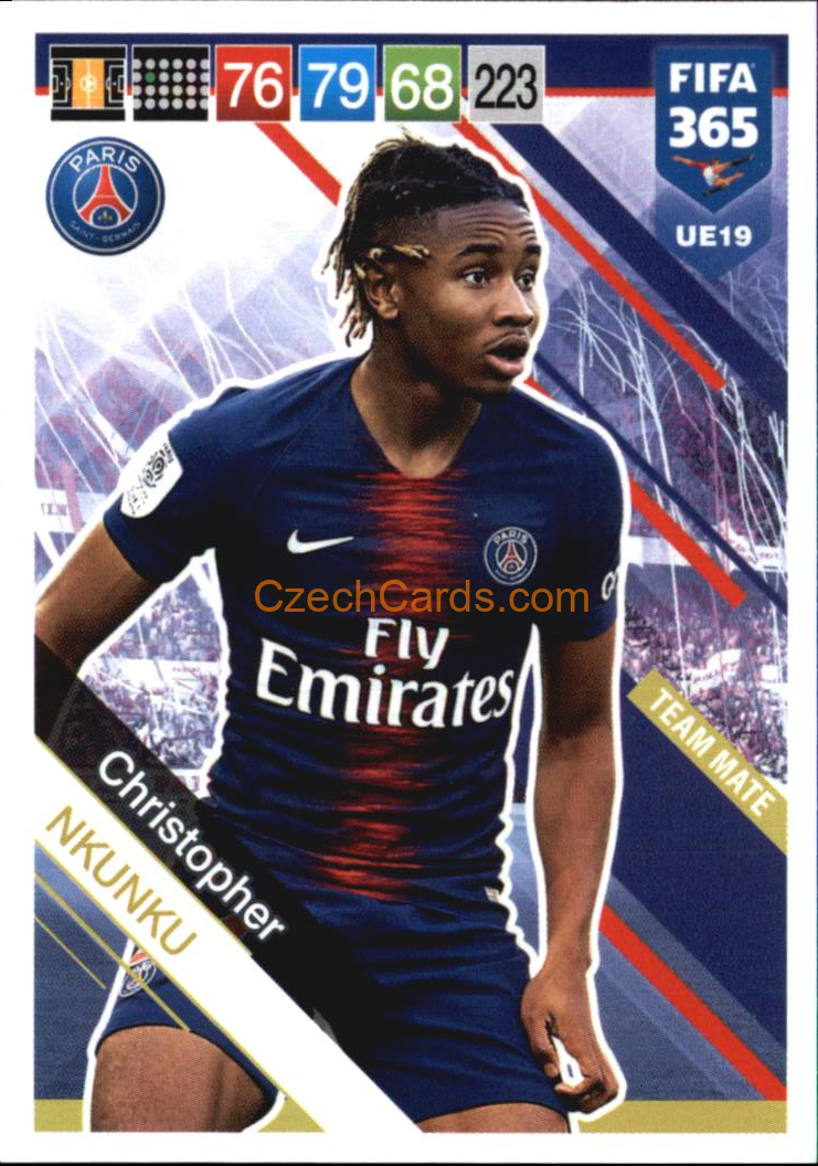 Christopher Nkunku 2019 Panini FIFA 365 Adrenalyn XL Update #UE19