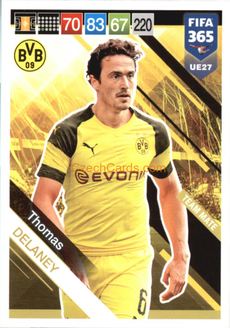Thomas Delaney 2019 Panini FIFA 365 Adrenalyn XL Update #UE27