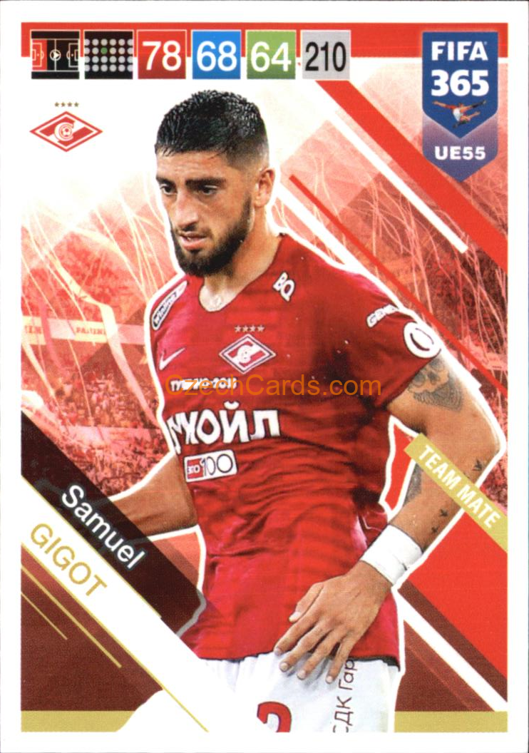 Samuel Gigot 2019 Panini FIFA 365 Adrenalyn XL Update #UE55