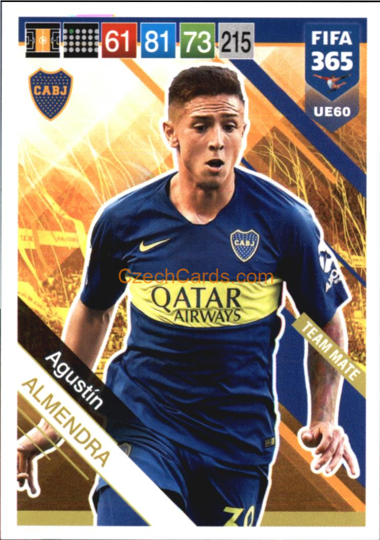 Agustin Almendra 2019 Panini FIFA 365 Adrenalyn XL Update #UE60