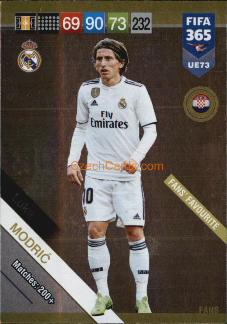 Luka Modrić 2019 Panini FIFA 365 Adrenalyn XL Update Fans #UE73