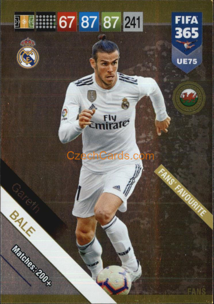 Gareth Bale 2019 Panini FIFA 365 Adrenalyn XL Update Fans #UE75