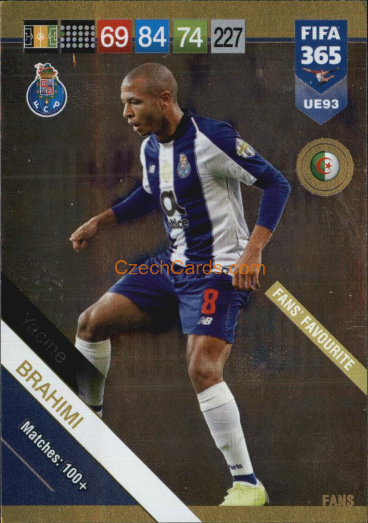 Yacine Brahimi 2019 Panini FIFA 365 Adrenalyn XL Update Fans #UE93