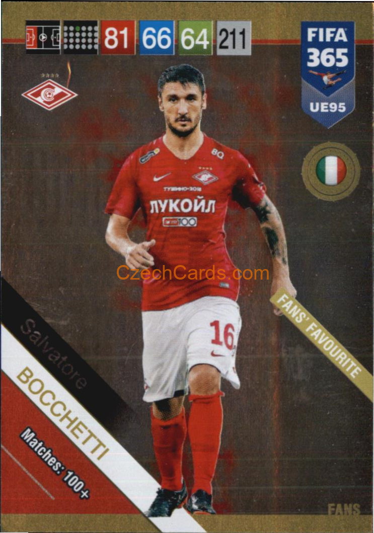 Salvatore Bocchetti 2019 Panini FIFA 365 Adrenalyn XL Update Fans #UE95