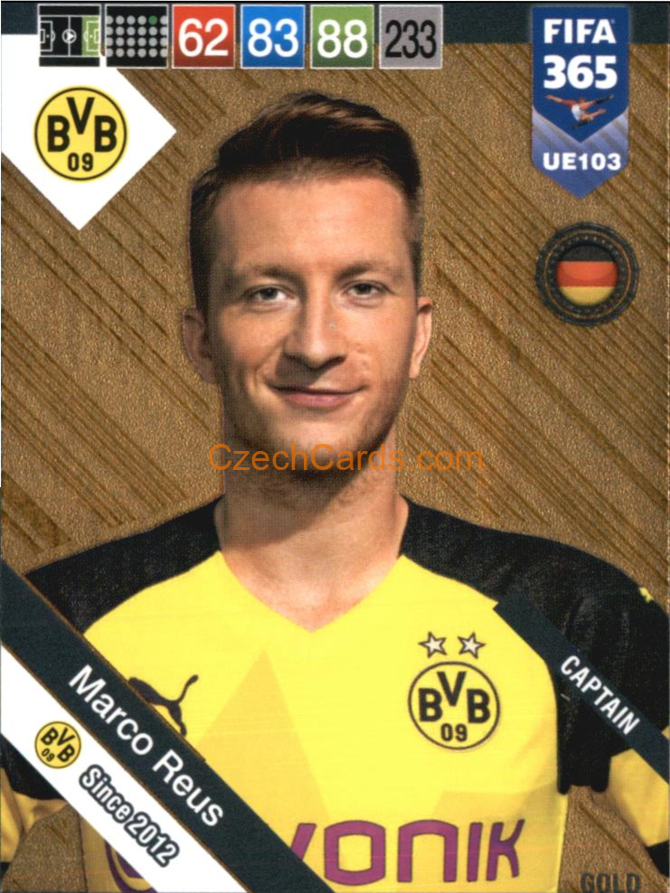 Marco Reus 2019 Panini FIFA 365 Adrenalyn XL Update Gold #UE103