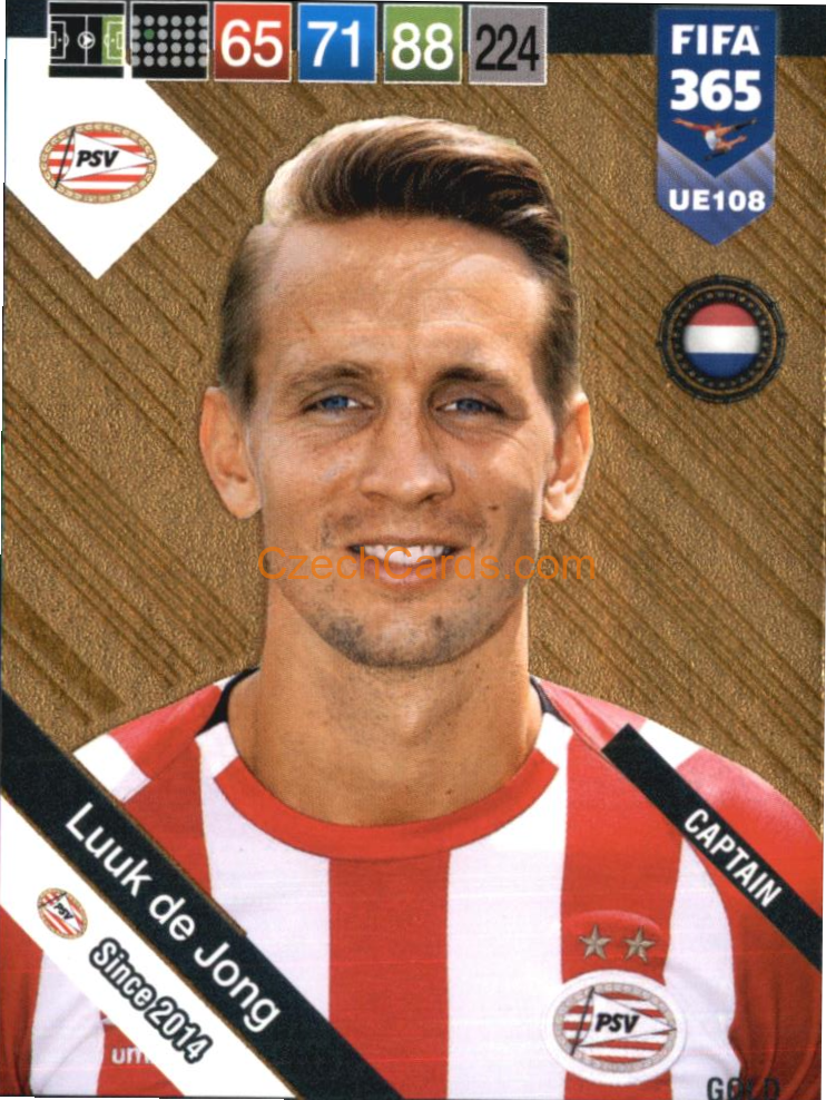 Luuk de Jong 2019 Panini FIFA 365 Adrenalyn XL Update Gold #UE108