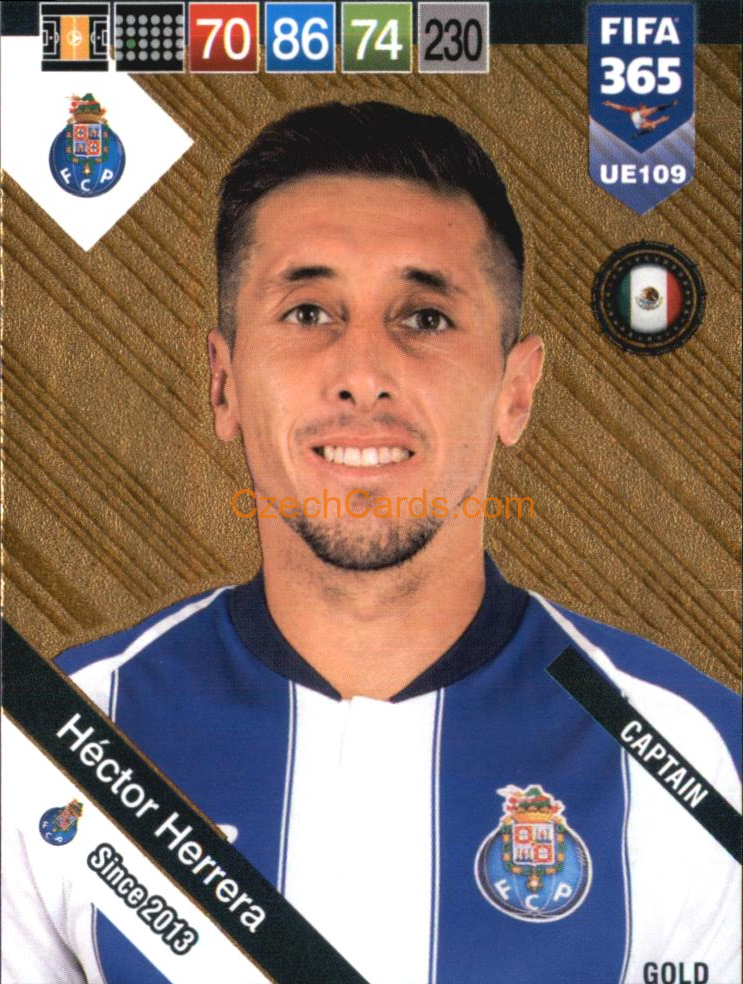Héctor Herrera 2019 Panini FIFA 365 Adrenalyn XL Update Gold #UE109