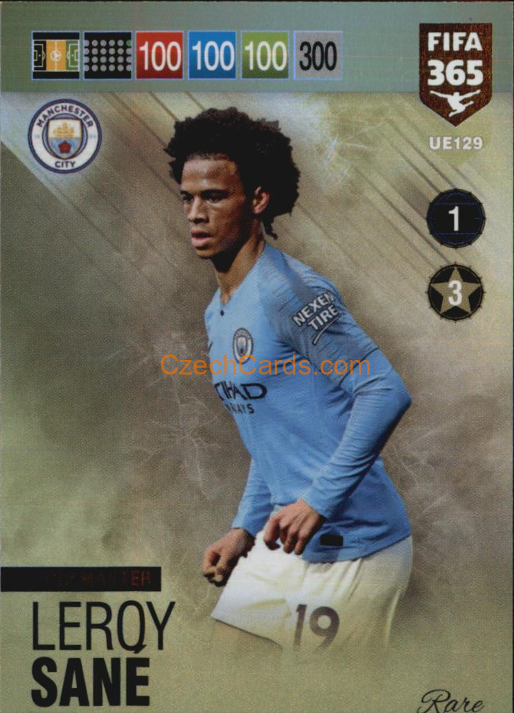 Leroy Sané 2019 Panini FIFA 365 Adrenalyn XL Update Top Master #UE129