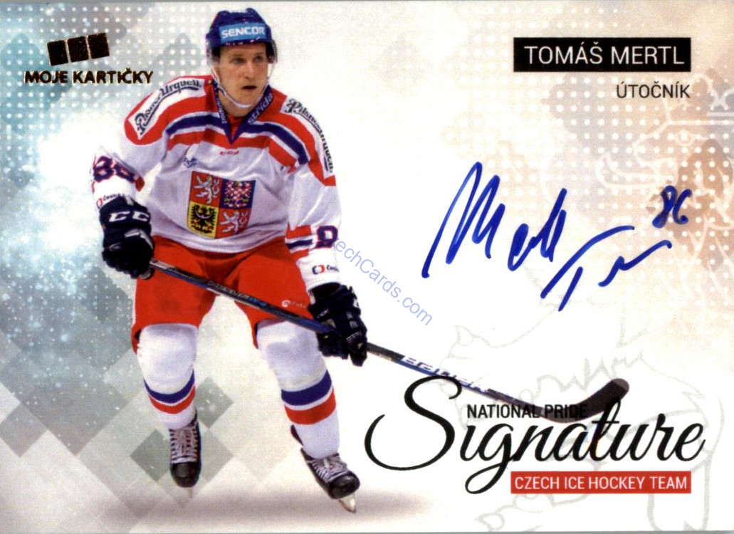 Tomáš Mertl MK Cards 2018 National Pride Signature /10