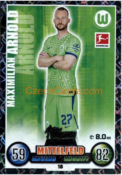 Maximilian Arnold 2022/23 Topps Match Attax Bundesliga Heritage #18