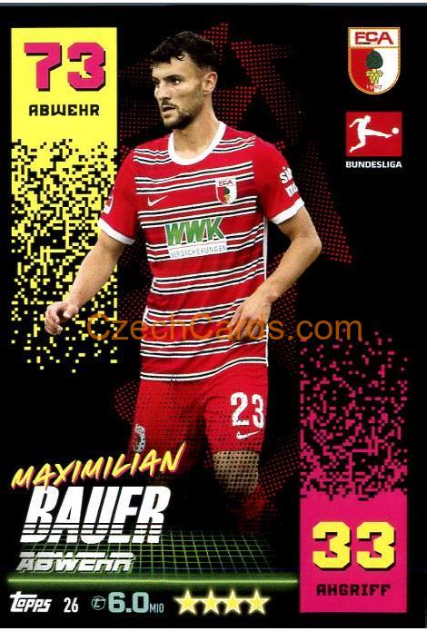 Maximilian Bauer 2022/23 Topps Match Attax Bundesliga #26