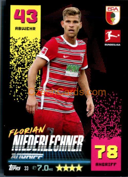 Florian Niederlechner 2022/23 Topps Match Attax Bundesliga #33