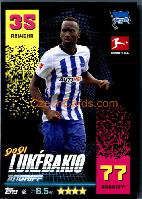 Dodi Lukébakio 2022/23 Topps Match Attax Bundesliga #48