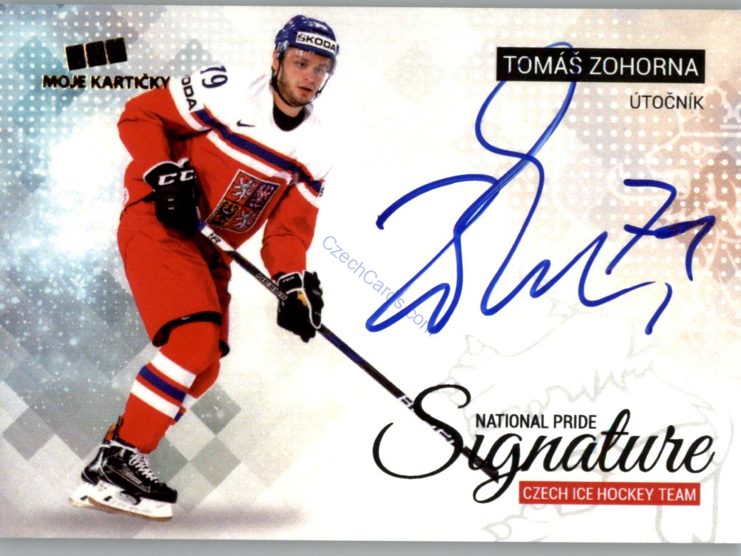 Tomáš Zohorna MK Cards 2018 National Pride Signature /10
