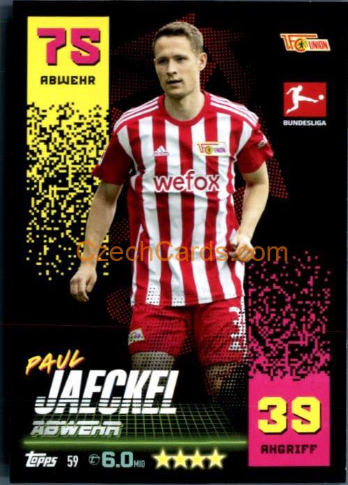 Paul Jaeckel 2022/23 Topps Match Attax Bundesliga #59