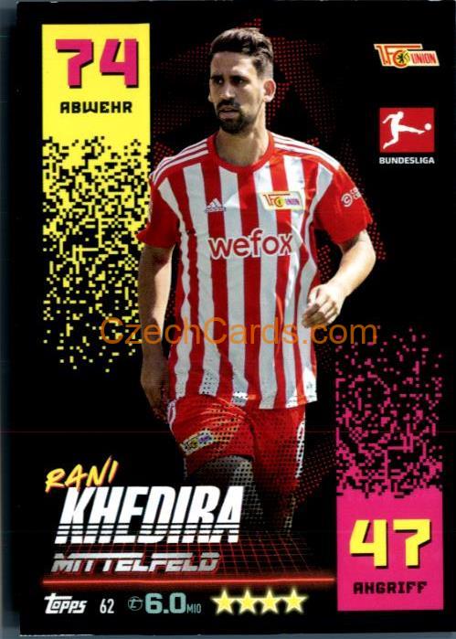 Rani Khedira 2022/23 Topps Match Attax Bundesliga #62
