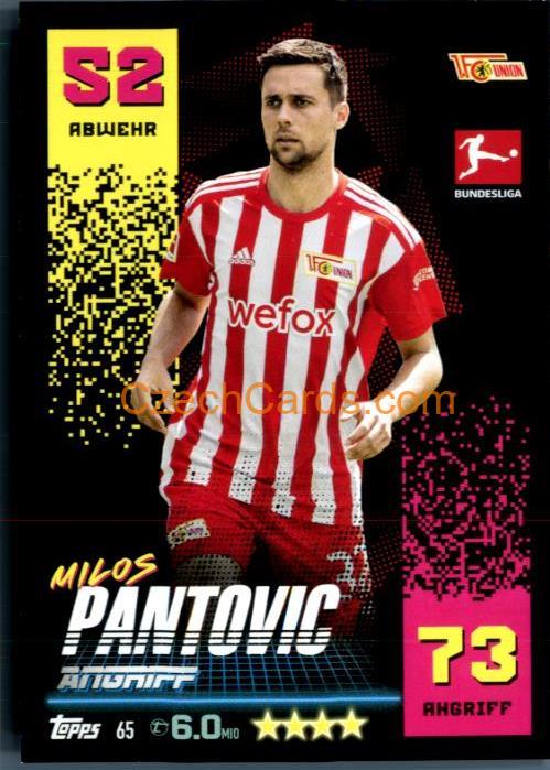 Milos Pantovic 2022/23 Topps Match Attax Bundesliga #65