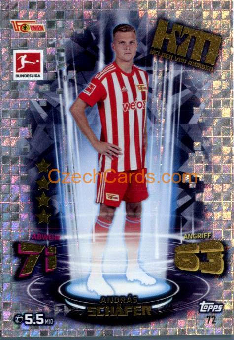 András Schäfer 2022/23 Topps Match Attax Bundesliga Helden von Morgen #72