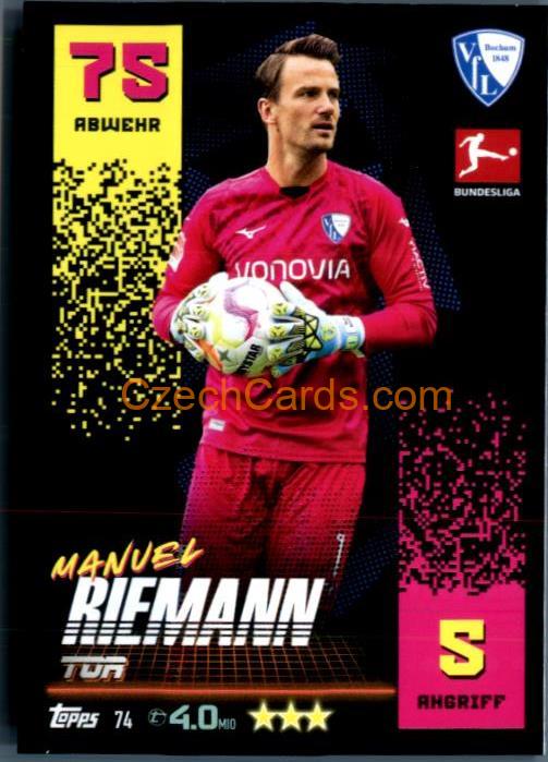 Manuel Riemann 2022/23 Topps Match Attax Bundesliga #74