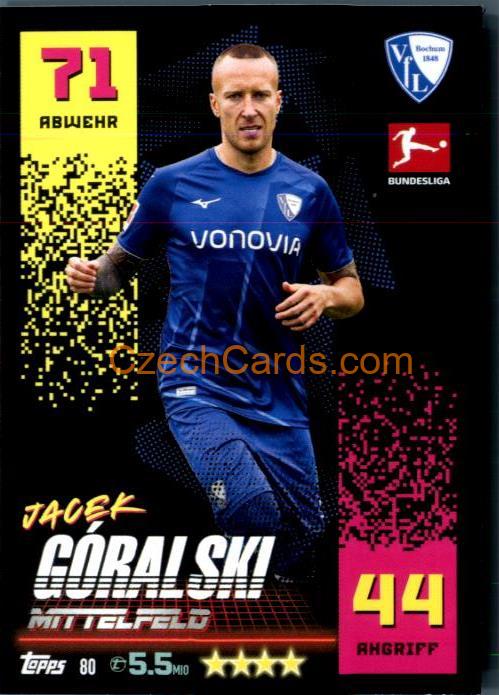 Jacek Góralski 2022/23 Topps Match Attax Bundesliga #80