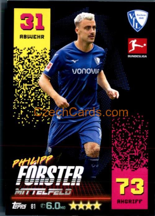 Philipp Förster 2022/23 Topps Match Attax Bundesliga #81
