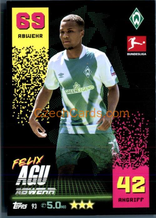 Felix Agu 2022/23 Topps Match Attax Bundesliga #93