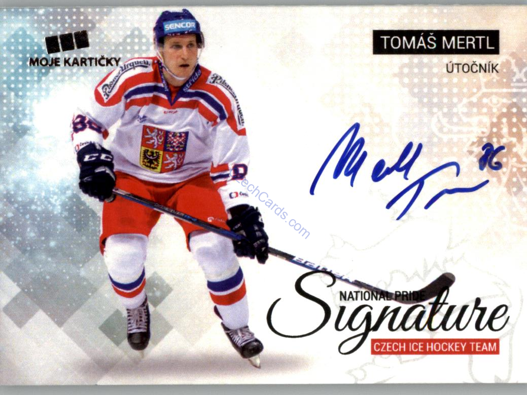Tomáš Mertl MK Cards 2018 National Pride Signature /20