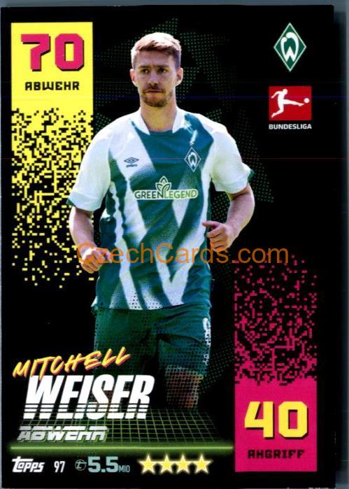 Mitchell Weiser 2022/23 Topps Match Attax Bundesliga #97