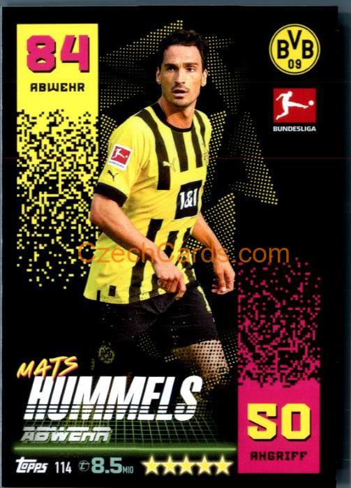 Mats Hummels 2022/23 Topps Match Attax Bundesliga #114