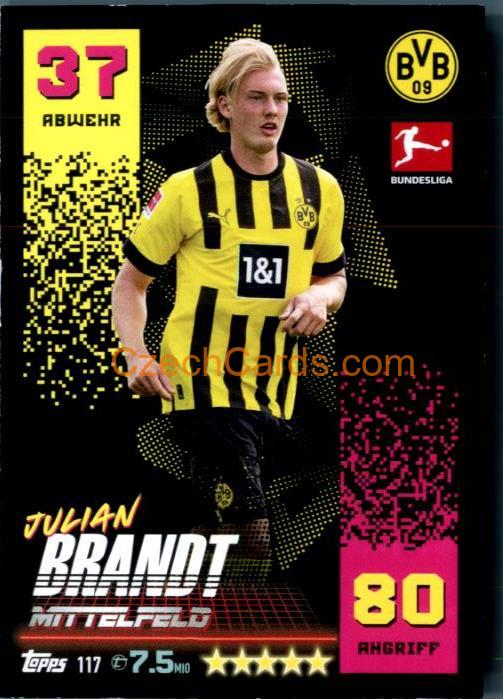 Julian Brandt 2022/23 Topps Match Attax Bundesliga #117