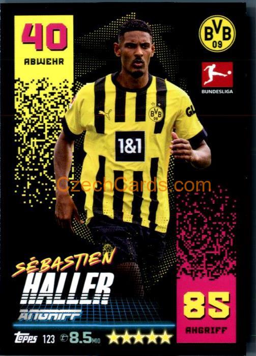 Sébastien Haller 2022/23 Topps Match Attax Bundesliga #123