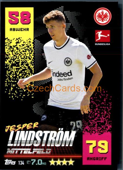 Jesper Lindström 2022/23 Topps Match Attax Bundesliga #134