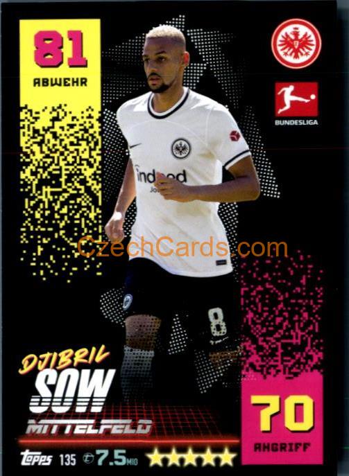 Djibril Sow 2022/23 Topps Match Attax Bundesliga #135